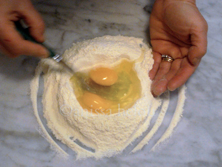 pasta-beating the eggs before incorporating them copy copy