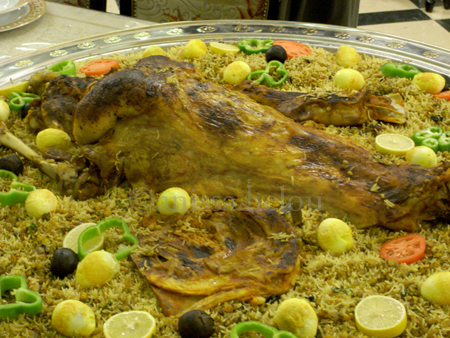 qatari feast-roast lamb with close up on fat tail copy